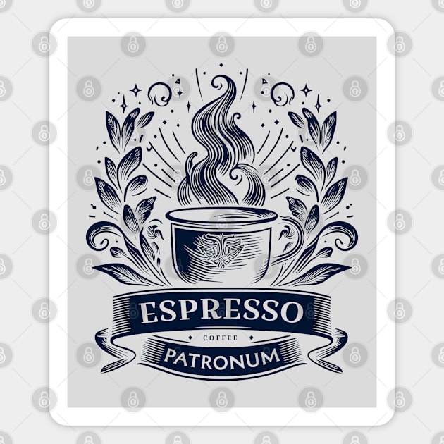 Espresso Patronum - Divine coffee Magnet by PrintSoulDesigns